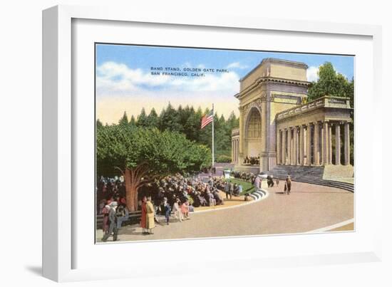 Band Stand, Golden Gate Park, San Francisco, California-null-Framed Art Print