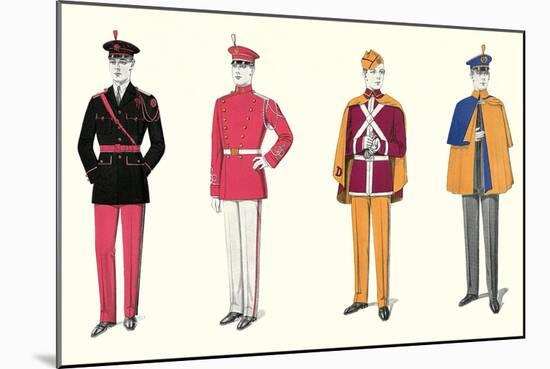 Band Uniforms-null-Mounted Art Print