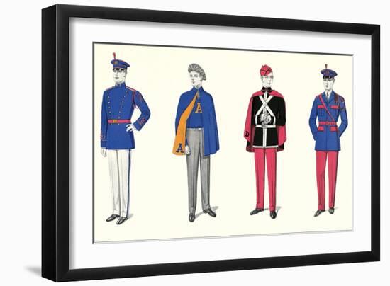 Band Uniforms-null-Framed Art Print