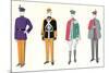 Band Uniforms-null-Mounted Art Print