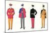 Band Uniforms-null-Mounted Art Print