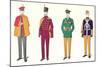 Band Uniforms-null-Mounted Art Print