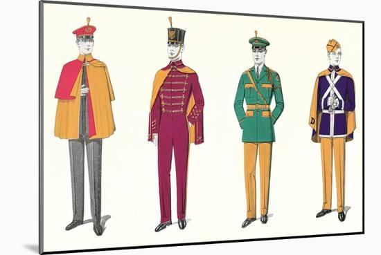 Band Uniforms-null-Mounted Art Print