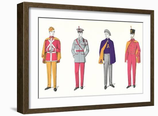 Band Uniforms-null-Framed Art Print