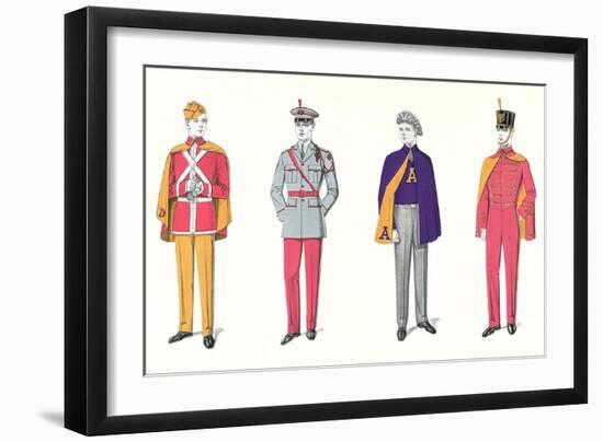 Band Uniforms-null-Framed Art Print