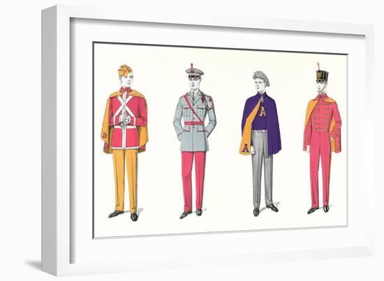 Band Uniforms-null-Framed Art Print