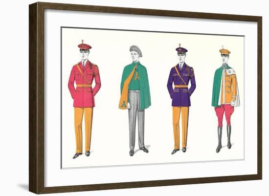 Band Uniforms-null-Framed Art Print