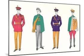 Band Uniforms-null-Mounted Art Print