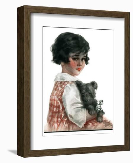 "Bandaged Paw,"February 10, 1923-Robert H. Ransley-Framed Giclee Print