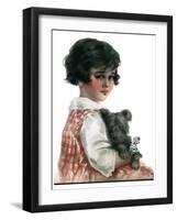 "Bandaged Paw,"February 10, 1923-Robert H. Ransley-Framed Premium Giclee Print