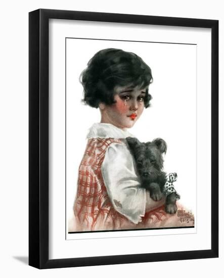 "Bandaged Paw,"February 10, 1923-Robert H. Ransley-Framed Premium Giclee Print