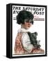 "Bandaged Paw," Saturday Evening Post Cover, February 10, 1923-Robert H. Ransley-Framed Stretched Canvas