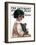 "Bandaged Paw," Saturday Evening Post Cover, February 10, 1923-Robert H. Ransley-Framed Giclee Print