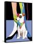 Bandana Dog-Patti Mollica-Framed Stretched Canvas