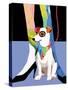 Bandana Dog-Patti Mollica-Stretched Canvas