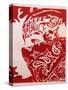 Bandana Man Red-Abstract Graffiti-Stretched Canvas