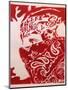 Bandana Man Red-Abstract Graffiti-Mounted Giclee Print