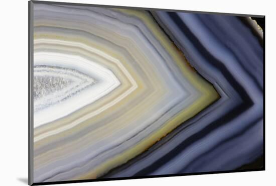 Banded agate close-up-Darrell Gulin-Mounted Photographic Print
