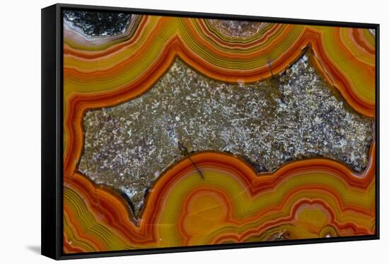 Banded Agate, Sammamish, Washington-Darrell Gulin-Framed Stretched Canvas