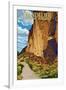 Bandelier National Monument, New Mexico - The Long House-Lantern Press-Framed Art Print