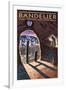 Bandelier National Monument, New Mexico - Twilight View-Lantern Press-Framed Art Print