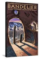 Bandelier National Monument, New Mexico - Twilight View-Lantern Press-Stretched Canvas