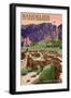 Bandelier National Monument, New Mexico - Tyuonyi Ruins-Lantern Press-Framed Art Print