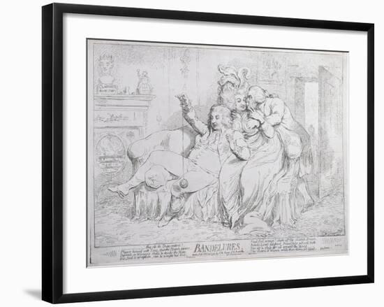 Bandelures, Published by S.W. Fores in 1791-James Gillray-Framed Giclee Print