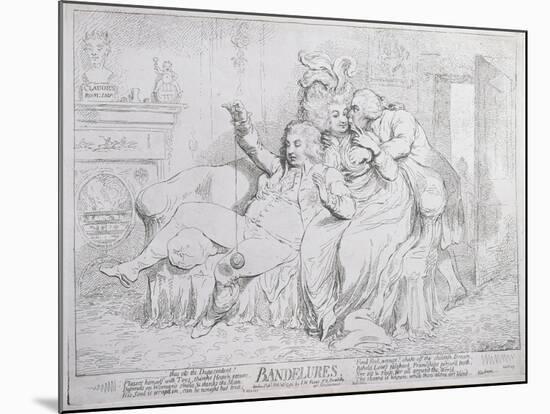 Bandelures, Published by S.W. Fores in 1791-James Gillray-Mounted Giclee Print