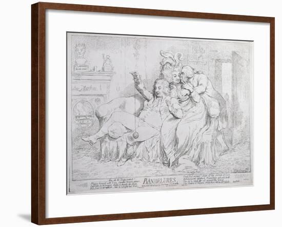 Bandelures, Published by S.W. Fores in 1791-James Gillray-Framed Giclee Print