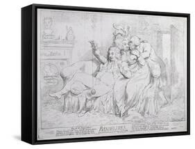 Bandelures, Published by S.W. Fores in 1791-James Gillray-Framed Stretched Canvas