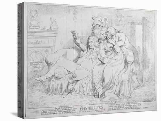 Bandelures, Published by S.W. Fores in 1791-James Gillray-Stretched Canvas