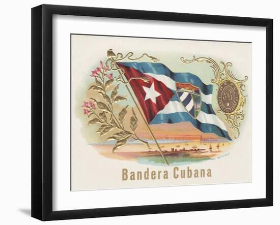 Bandera Cubana-Art Of The Cigar-Framed Giclee Print