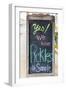 Bandera, Texas, USA. Chalkboard sign for pickles in the Texas Hill Country.-Emily Wilson-Framed Photographic Print