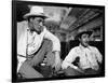 Bandido caballero by Richard Fleischer with Robert Mitchum and Gilbert Roland, 1956 (b/w photo)-null-Framed Photo