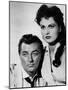 Bandido caballero by Richard Fleischer with Robert Mitchum and Ursula Thiess, 1956 (b/w photo)-null-Mounted Photo