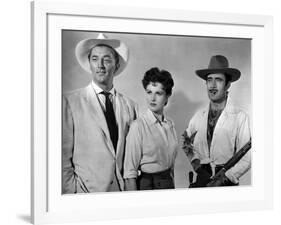 Bandido caballero by Richard Fleischer with Robert Mitchum, Ursula Thiess and Gilbert Roland, 1956 -null-Framed Photo