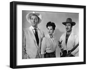 Bandido caballero by Richard Fleischer with Robert Mitchum, Ursula Thiess and Gilbert Roland, 1956 -null-Framed Photo