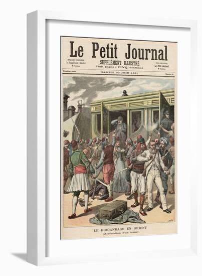 Bandits in the Orient: Arrests on a Train, from Le Petit Journal, 20th June 1891-Henri Meyer-Framed Giclee Print