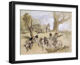 Banditti, 1873-John Gilbert-Framed Giclee Print
