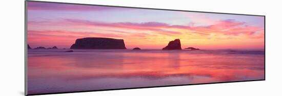 Bandon Beach at Sunset, Oregon-null-Mounted Photographic Print