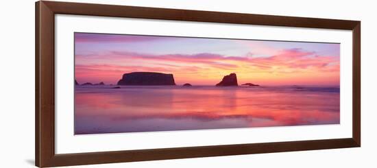 Bandon Beach at Sunset, Oregon-null-Framed Photographic Print