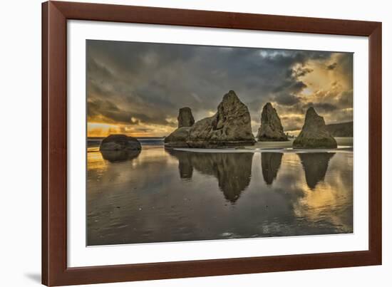 Bandon Beach, Oregon-John Ford-Framed Photographic Print