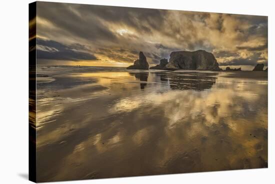 Bandon Beach, Oregon-John Ford-Stretched Canvas