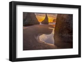 Bandon Beach, Oregon-John Ford-Framed Photographic Print