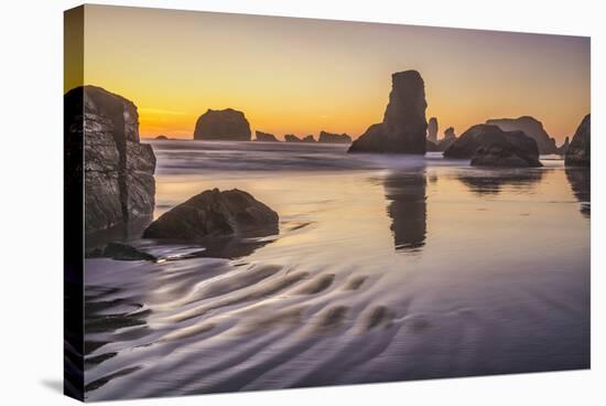 Bandon Beach, Oregon-John Ford-Stretched Canvas