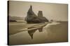 Bandon Beach, Oregon-John Ford-Stretched Canvas