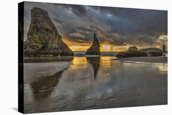 Bandon Beach, Oregon-John Ford-Stretched Canvas