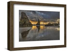 Bandon Beach, Oregon-John Ford-Framed Photographic Print