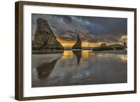 Bandon Beach, Oregon-John Ford-Framed Photographic Print